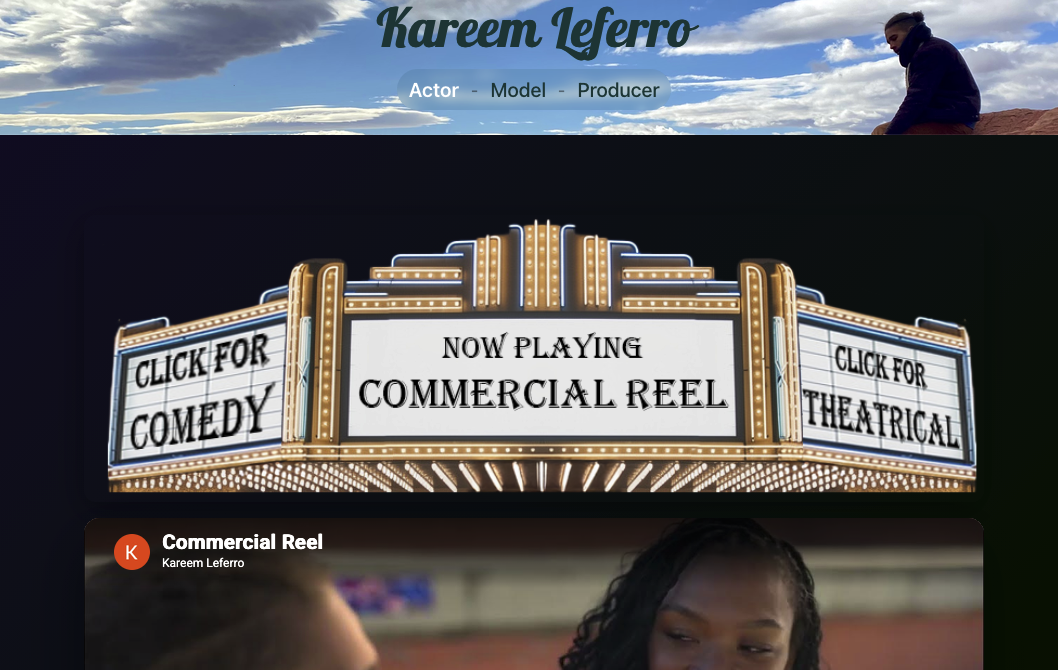 KareemLeferro.com screenshot